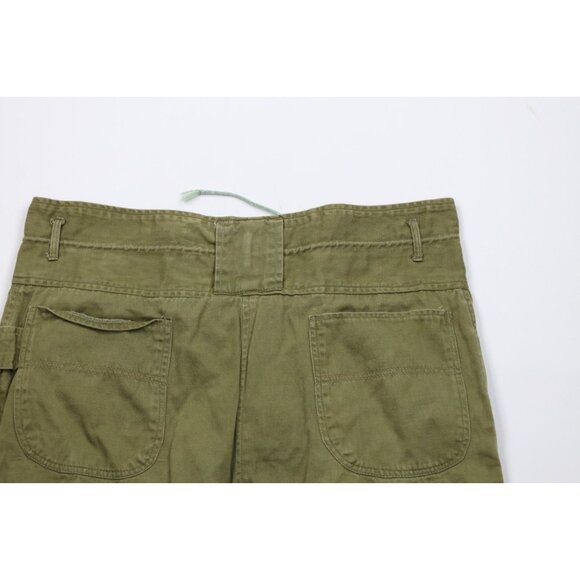 Vtg 80s 90s Streetwear Womens Large Distressed Military Style High Waist Pants - Picture 10 of 13